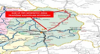 Bingöl - Erzurum karayolu trafiğe kapatıldı